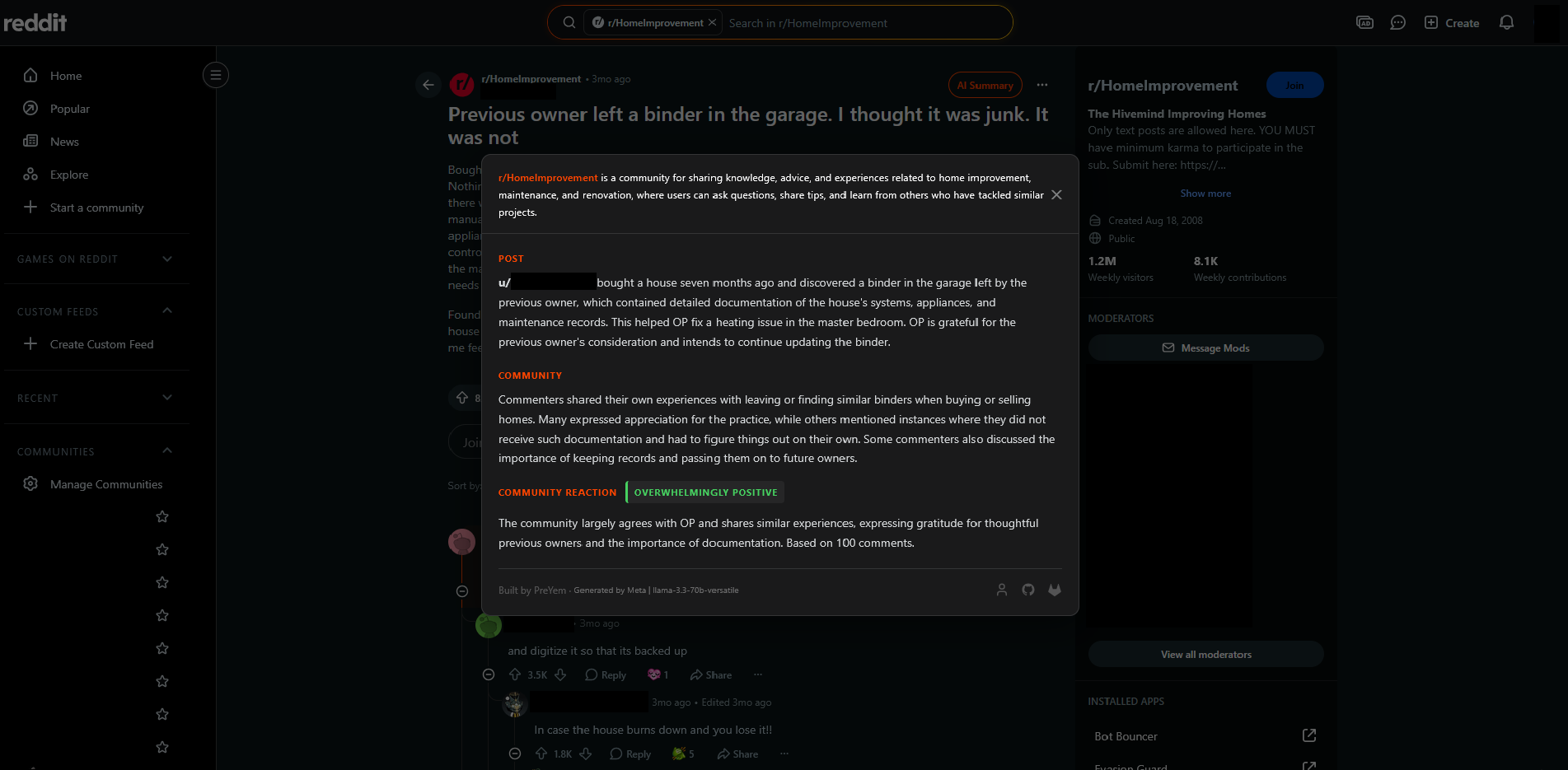Reddit Summarizer